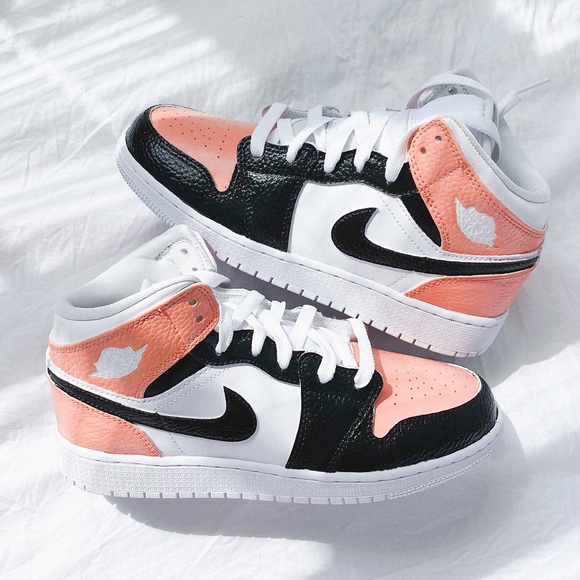 Nike custom air jordan 1 mid sneakers - Picture 6 of 8